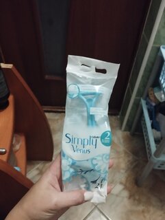 Станок для бритья Gillette, Simply Venus2, для женщин, 2 лезвия, 2 шт, одноразовые - фото 4 от пользователя