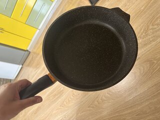 Сковорода литой алюминий, 22 см, антипригарное покрытие, Алтей, Granit Perfection black, съемная ручка, 02-2250-100 - фото 3 от пользователя