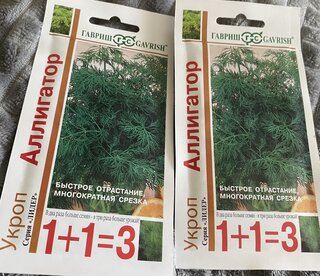 Семена Укроп, Аллигатор, 4 г, Семена от автора, Лидер 1+1=3, цветная упаковка, Гавриш - фото 8 от пользователя