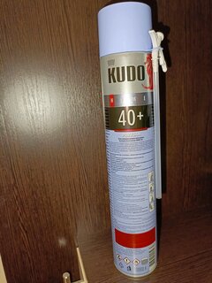Пена монтажная KUDO, Home 40+, бытовая, 1 л, всесезонная, KUPH10U40+ - фото 1 от пользователя