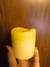 Свеча декоративная, 10х5 см, колонна, Bartek Candles, Бежевая - фото 3 от пользователя