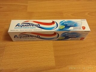 Зубная паста Aquafresh, Освежающе-мятная, 100 мл - фото 3 от пользователя