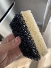 Губка для антипригарных поверхностей, 5 шт, поролон, 2 слоя - фото 2 от пользователя