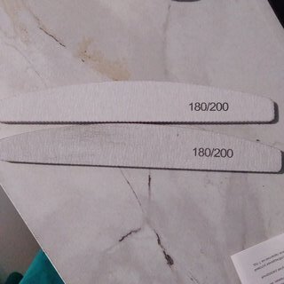 Пилка маникюрная зернистость 180/200, 2 шт, G020015 - фото 8 от пользователя