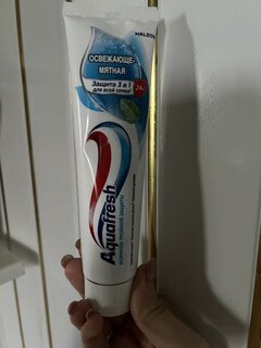 Зубная паста Aquafresh, Освежающе-мятная, 100 мл - фото 9 от пользователя