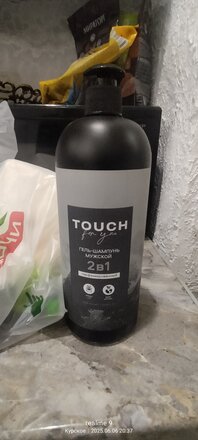 Гель для душа и шампунь Touch For You, 2 в 1, для мужчин, 1 л, парфюмированный - фото 2 от пользователя