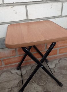 Стул складной 4х - опорный, металл, ЛДСП, 40 см, 90 кг, 30.5х30.5 см, Nika, ТС - фото 7 от пользователя