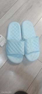 Тапки для женщин, голубые, р. 38-39, открытые, Тартан, A210028 - фото 6 от пользователя
