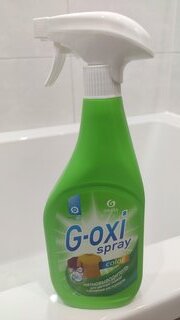 Пятновыводитель Grass, G-oxi spray, 600 мл, жидкость, для цветного, кислородный, 125495 - фото 3 от пользователя