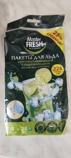 Пакеты для льда Master Fresh, самозакрывающеся, 224 шарика - фото 4 от пользователя