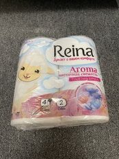 Туалетная бумага Reina Aroma, Цветочная свежесть, 2 слоя, 4 шт - фото 3 от пользователя