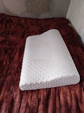 Подушка ортопедическая, 36 х 54, латекс, чехол 100% полиэстер, с эффектом памяти, мягкая, Y6-1910 - фото 5 от пользователя