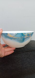 Салатник стеклокерамика, круглый, 20х8.3 см, 1.5 л, Флюид, Daniks, синий - фото 3 от пользователя