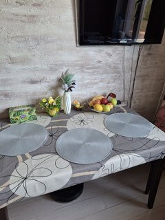 Салфетка для стола полимер, 38х38 см, круглая, стальная, Y6-2538 - фото 9 от пользователя