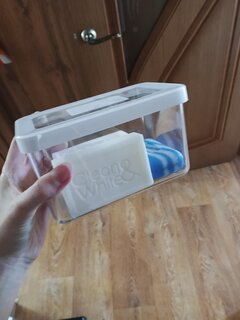 Банка для сыпучих продуктов, пластик, 1.1 л, 16х10х9.5 см, с крышкой, Idea, Степ, М 1296 - фото 7 от пользователя