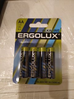 Батарейка Ergolux, АА (LR6, 15A), Alkaline, щелочная, 1.5 В, блистер, 4 шт, 11748 - фото 6 от пользователя