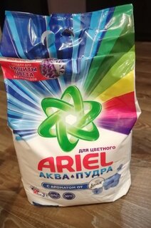 Стиральный порошок Ariel, 3 кг, автомат, для цветного белья, Ленор Эффект Воздушная свежесть - фото 7 от пользователя