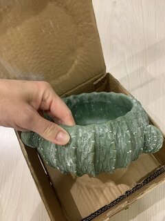Кашпо керамика, 1.2 л, 16х9х9 см, Кактус, Y4-3079 - фото 9 от пользователя