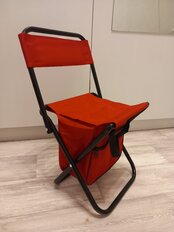 Стул складной походный с сумкой, со спинкой, сталь, 28х25х43 см, YTFS010WC - фото 3 от пользователя