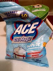 Отбеливатель Ace, Oxi Magic White, 200 г, порошок, для белого белья, кислородный, 80226266 - фото 1 от пользователя