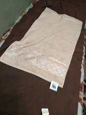 Полотенце банное 50х90 см, 100% хлопок, 450 г/м2, Греция, топленое молоко, Узбекистан - фото 3 от пользователя