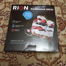 Весы кухонные электронные, стекло, Rion, Десерт, платформа, точность 1 г, до 5 кг, LCD-дисплей, PT-893 - фото 5 от пользователя