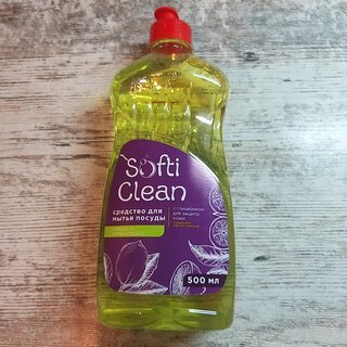 Средство для мытья посуды Softi Clean, Лимон и лемонграсс, 500 мл - фото 2 от пользователя