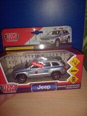 Машина Технопарк, Jeep grand cherokee полиция, 12 см, инерционная, металл, CHEROKEE-12SLPOL-SL, серебряная - фото 1 от пользователя