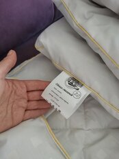Одеяло 2-спальное, 172х205 см, Овечья шерсть, 350 г/м2, зимнее, чехол 100% хлопок, кант - фото 2 от пользователя