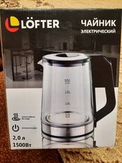Чайник электрический Lofter, A03, 2 л, 1500 Вт, скрытый нагревательный элемент, подсветка, стекло - фото 5 от пользователя