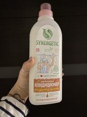 Кондиционер для белья Synergetic, 1 л, Миндальное молочко, концентрат - фото 7 от пользователя