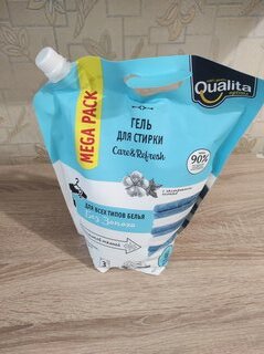 Гель для стирки Qualita, 3 л, универсальный без запаха, дой-пак - фото 9 от пользователя