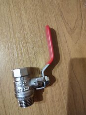 Кран для воды, 1/2&quot;, г-ш, ручка, Эконом, РМС - фото 3 от пользователя
