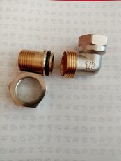 Американка 1/2&quot;, г-ш, латунь, угловая, Frap - фото 4 от пользователя