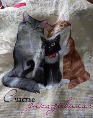 Полотенце кухонное вафельное, 45х60 см, 100% хлопок, Пушистое счастье, в ассортименте, Россия, ТрТ3113-1/150 - фото 5 от пользователя