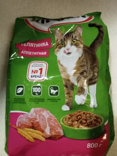 Корм для животных Kitekat, 800 г, для взрослых кошек, сухой, аппетитная телятинка, пакет, 10132147 - фото 6 от пользователя