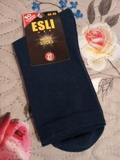 Носки для мужчин, хлопок, Esli, Classic, 000, темно-синие, р. 27, 19С-145СПЕ - фото 6 от пользователя