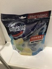 Подвеска для унитаза Domestos, Свежесть лайма и Ледяная магнолия, 5 шт, 55 г, Power 5 - фото 3 от пользователя