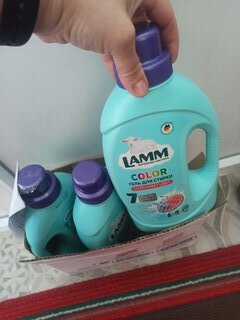 Гель для стирки Lamm, 1.3 л, для цветного белья, Color - фото 9 от пользователя