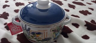 Кастрюля эмалированная сталь, 3 л, с крышкой, крышка сталь, сферический, СтальЭмаль, Горная лаванда, 6RC181M, индукция - фото 6 от пользователя