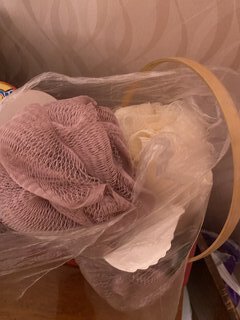 Мочалка банная бант, 15х15 см, нейлон, средняя жесткость, в ассортименте, Банные штучки, Гигант, 33419 - фото 7 от пользователя