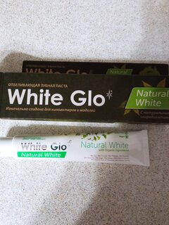 Зубная паста White Glo, натуральная белизна, 100 г - фото 1 от пользователя