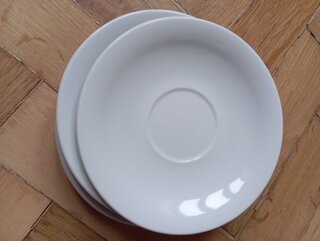 Блюдце фарфор, 14 см, круглое, Белье Сирвана, Иранский фарфор, 1049020, белое - фото 8 от пользователя