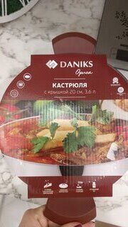 Кастрюля нержавеющая сталь, 3.6 л, с крышкой, крышка стекло, Daniks, Орлея, GS-01159P-20CA, индукция - фото 4 от пользователя