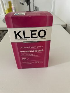 Клей для флизелиновых обоев, Kleo, Extra, 55 кв.м., 380 г, 030 EXTRA 55 - фото 1 от пользователя