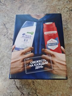 Набор подарочный мужской, Head &amp; Shoulders, Основной уход 2в1, шампунь 200 мл + гель для душа Old Spice 250 мл - фото 4 от пользователя