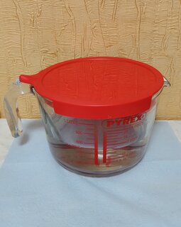 Кувшин мерный 1 л, с крышкой, Pyrex, 264P000/7046 - фото 2 от пользователя