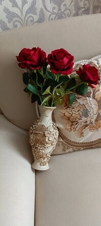 Цветок искусственный декоративный Роза, 50 см, в ассортименте, Y3-1538 - фото 9 от пользователя