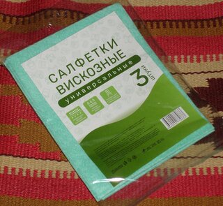 Салфетка бытовая для уборки, вискоза, 30х38 см, 3 шт, в ассортименте, Марья Искусница, 32002 - фото 8 от пользователя