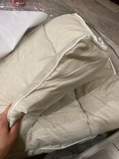 Одеяло 2-спальное, 172х205 см, Овечья шерсть, 400 г/м2, зимнее, чехол микрофибра, кант - фото 4 от пользователя